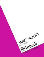 McIntosh MAC-4200 - Owners manual